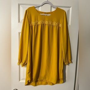 Medium yellow dress- long sleeve- A New Day